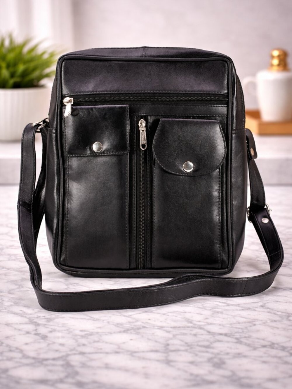 kit Bag Mens/Women Leather Crossbody Shoulder Bag Business Handbag Messenger Bag